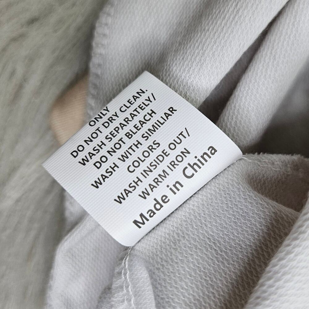 Beige Christmas Sweatshirt Wonderful Time Print Cozy Holiday Trendy Party Medium - Picture 10 of 12
